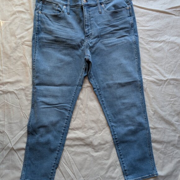 NWT Madewell Mid-Rise Stovepipe Jeans in Skyford Wash Size 32 - Picture 2 of 7